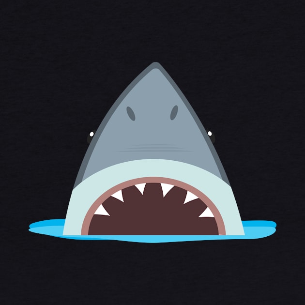 Shark Face For Funny And Humor People Funny Shark Jaws by mangobanana